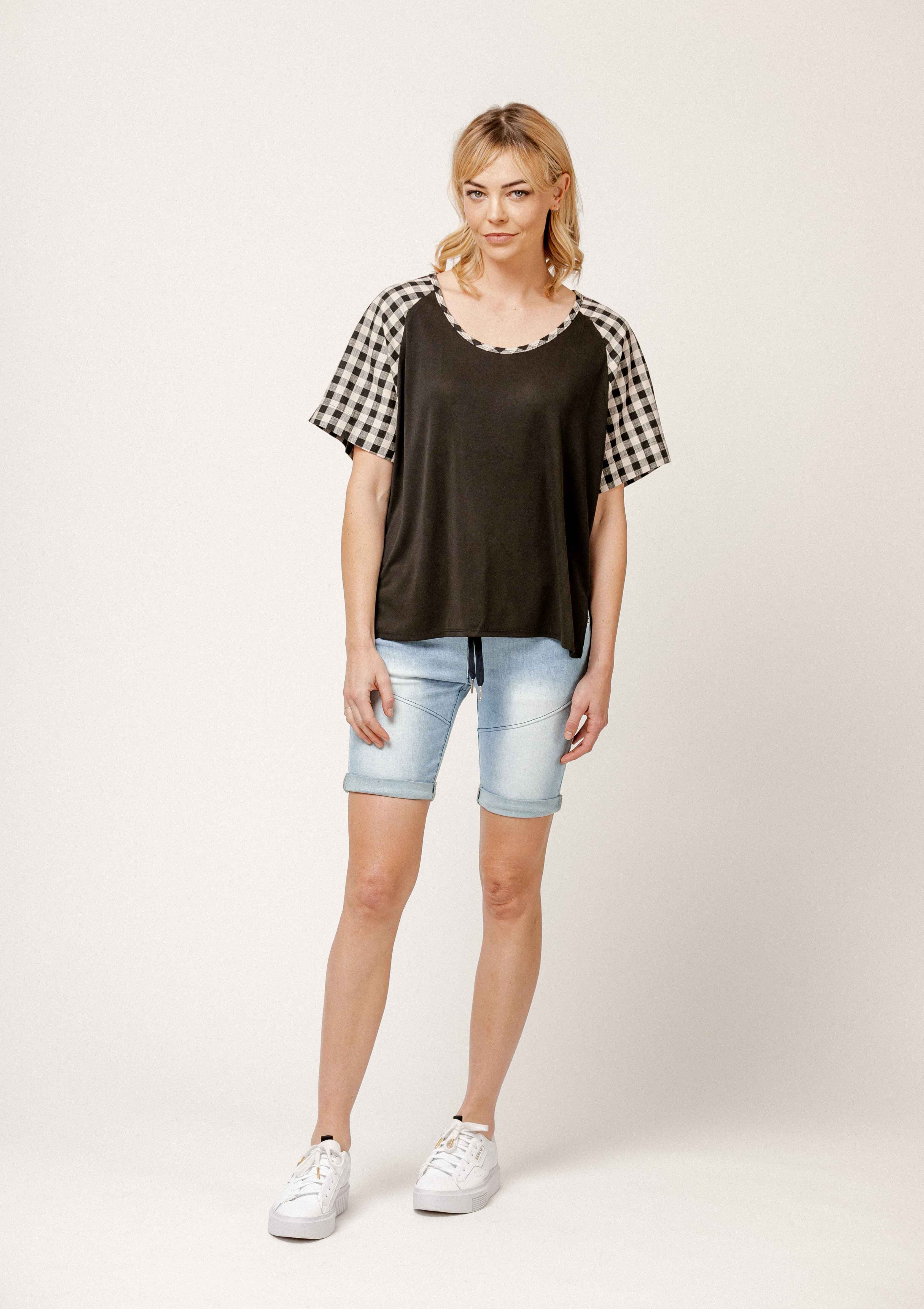 Mi Moso Lara Top - Tops-Short Sleeve : The Hive - Mi Moso W23