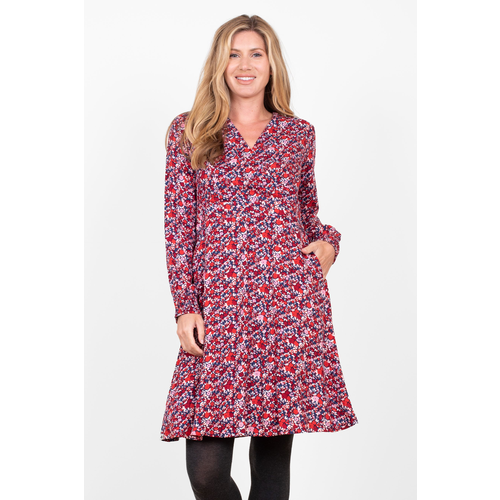 Brakeburn Floral Wrap Dress