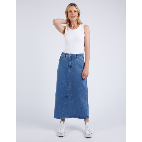 Elm Zoe Midi Denim Skirt