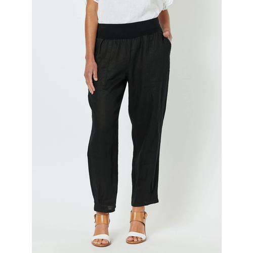 Gordon Smith Sarah Rib Wasit Linen Pant