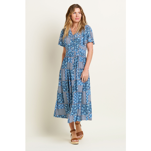 Brakeburn Folk Floral Patchwork Dress