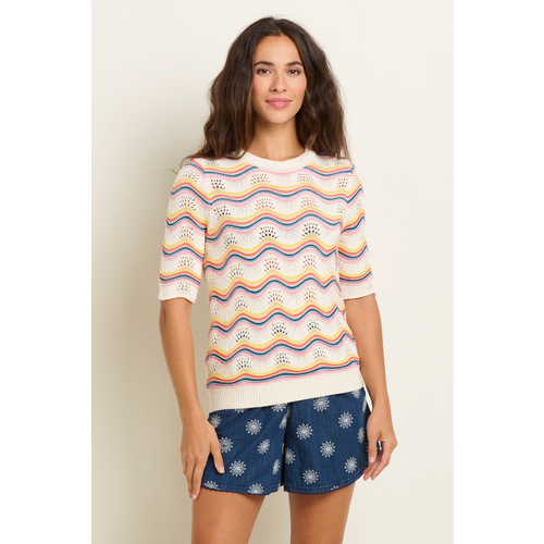 Brakeburn Rainbow Wave Knitted Tee