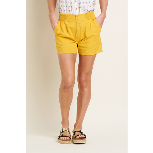 Brakeburn Mustard Elasticated Waist Short