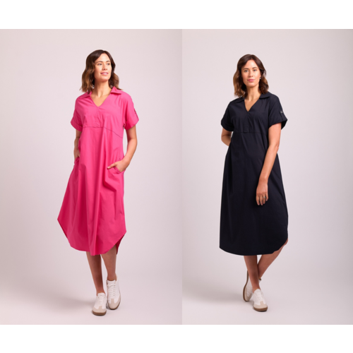 Esplanade Cocoon Collar Dress