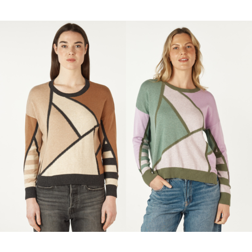 Zaket & Plover Mosaic Intarsia Jumper